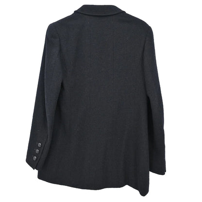 Chanel Single Breasted Jacket Black #40 98A