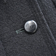 Chanel Single Breasted Jacket Black #40 98A