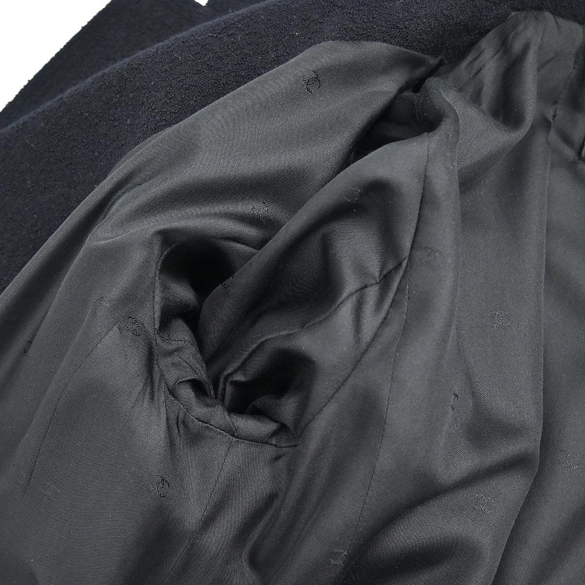 Chanel Single Breasted Jacket Black #40 98A