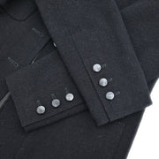 Chanel Single Breasted Jacket Black #40 98A
