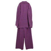 Chanel 1997 Set Jacket Pants Purple #38