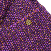 Chanel 1997 Set Jacket Pants Purple #38