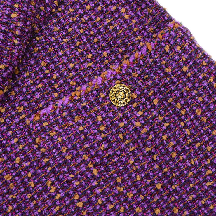 Chanel 1997 Set Jacket Pants Purple #38