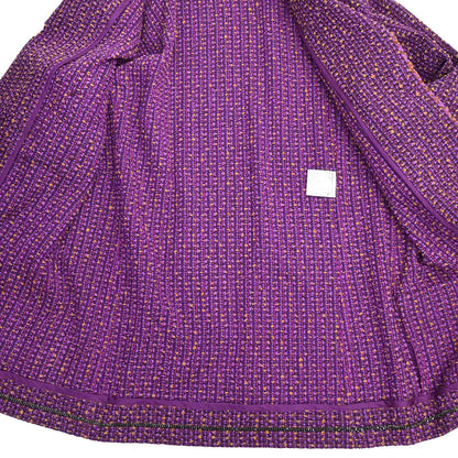 Chanel 1997 Set Jacket Pants Purple #38