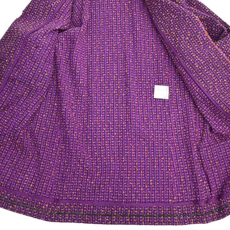 Chanel 1997 Set Jacket Pants Purple #38