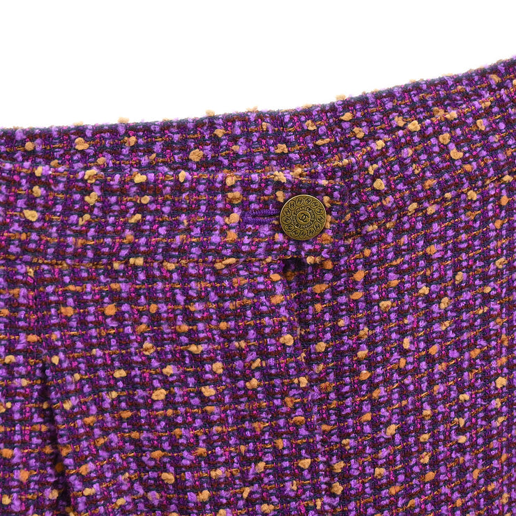 Chanel 1997 Set Jacket Pants Purple #38