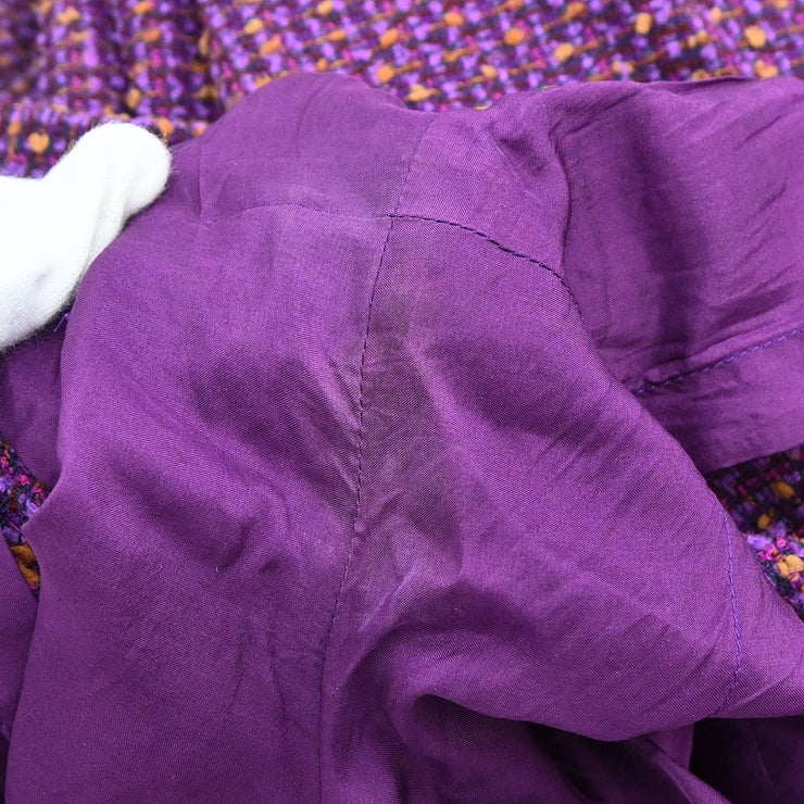 Chanel 1997 Set Jacket Pants Purple #38