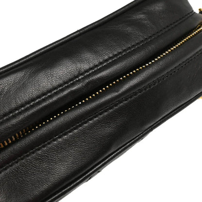 Chanel 1991-1994 Black Lambskin Camera Bag Mini
