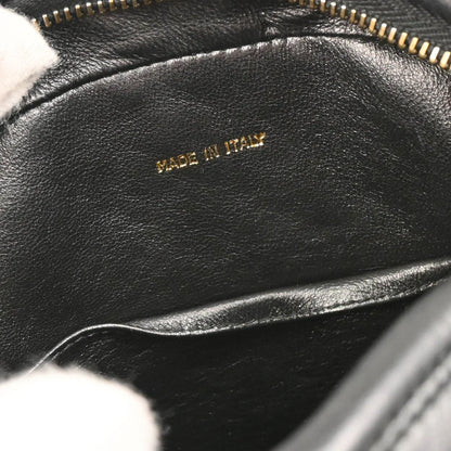 Chanel 1991-1994 Black Lambskin Camera Bag Mini