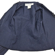 Christian Dior 2000 Single Breasted Denim Jacket Navy #36