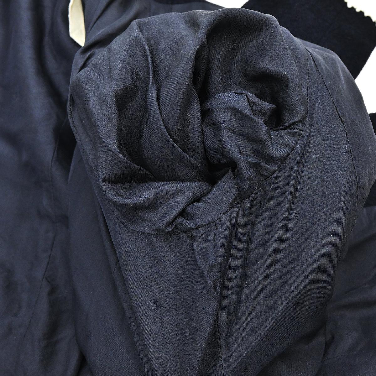 Chanel Collarless Jacket Navy #44