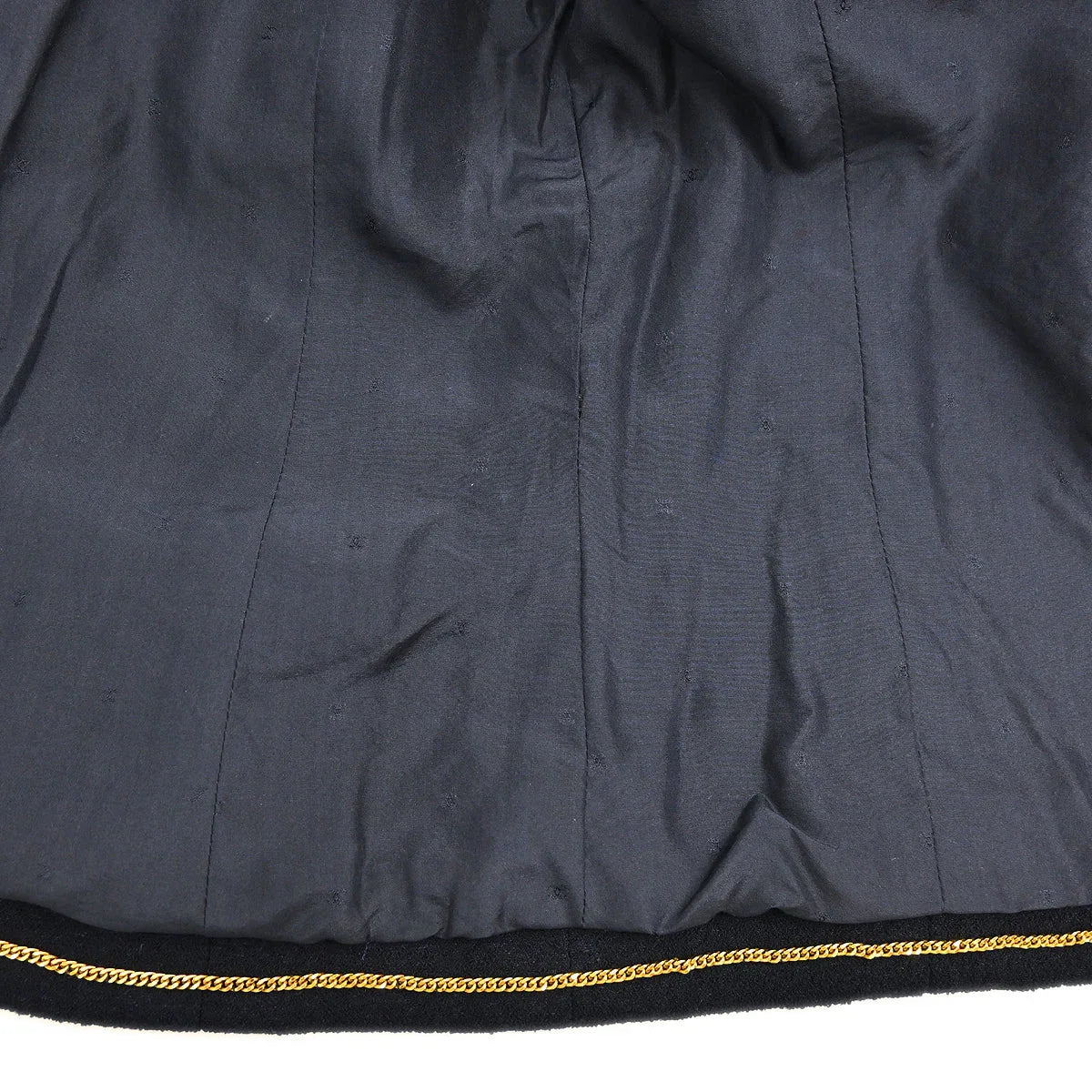 Chanel Collarless Jacket Navy #44