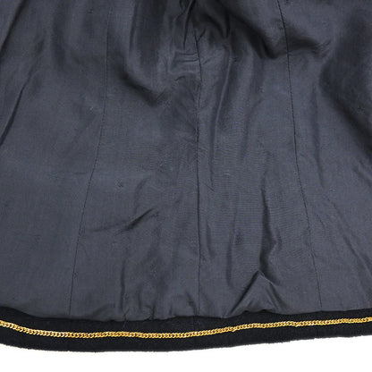 Chanel Collarless Jacket Navy #44