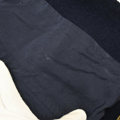 Chanel Collarless Jacket Navy #44