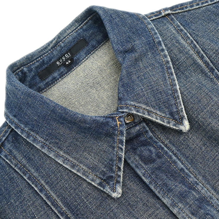 Gucci Single Breasted Jacket Indigo #42