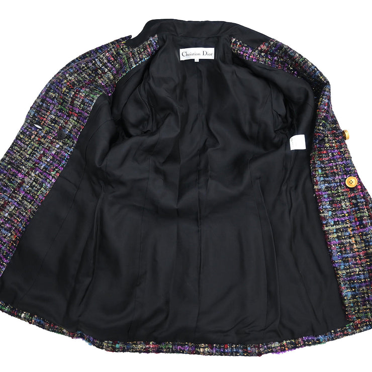 Christian Dior Setup Suit Jacket Skirt Black #11