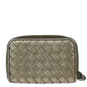 Bottega Veneta Bronze Intrecciato Coin Case Wallet