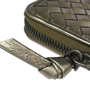 Bottega Veneta Bronze Intrecciato Coin Case Wallet