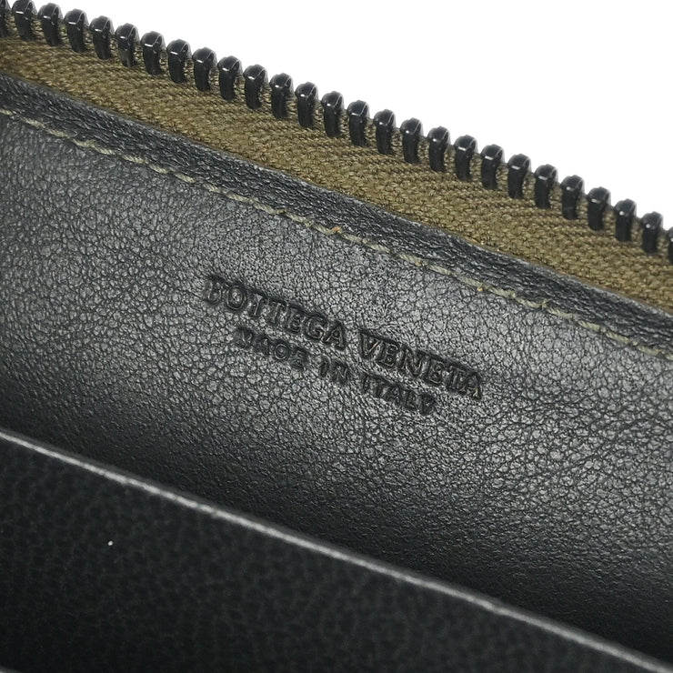 Bottega Veneta Bronze Intrecciato Coin Case Wallet