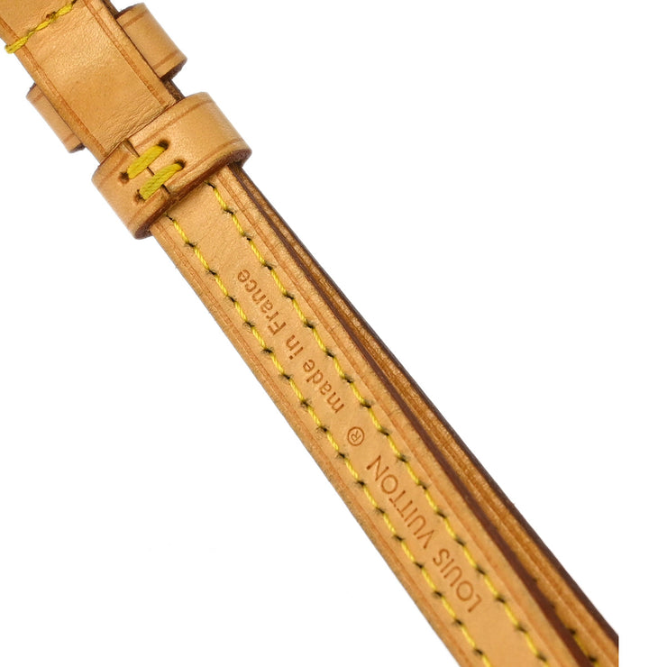 Louis Vuitton Beige Leather Shoulder Strap Accessories Small Good