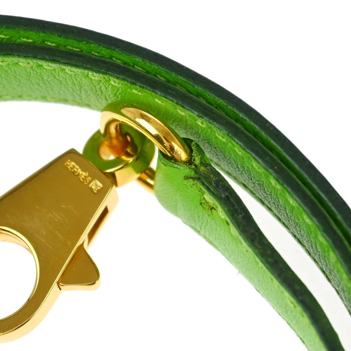 Hermes Shoulder Strap For Kelly Gulliver Apple Green Accessories Small Good