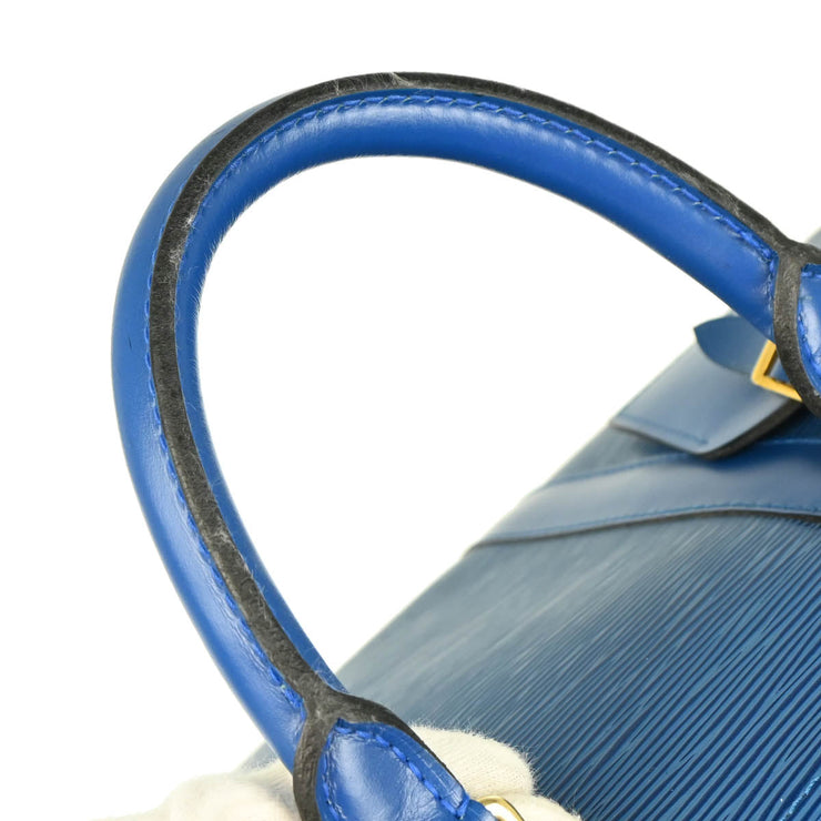 Louis Vuitton 1995 Blue Epi Keepall 45 Travel Handbag M42975