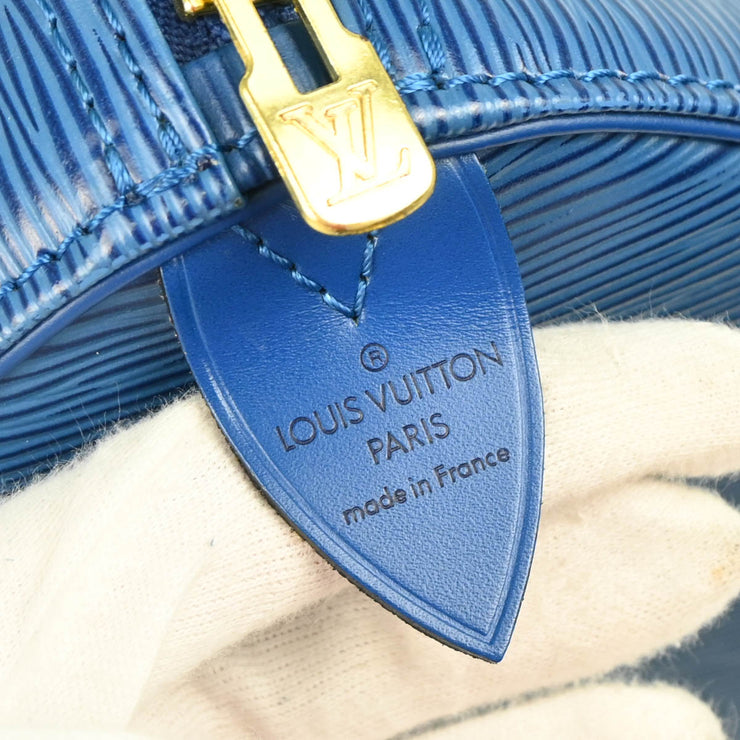 Louis Vuitton 1995 Blue Epi Keepall 45 Travel Handbag M42975