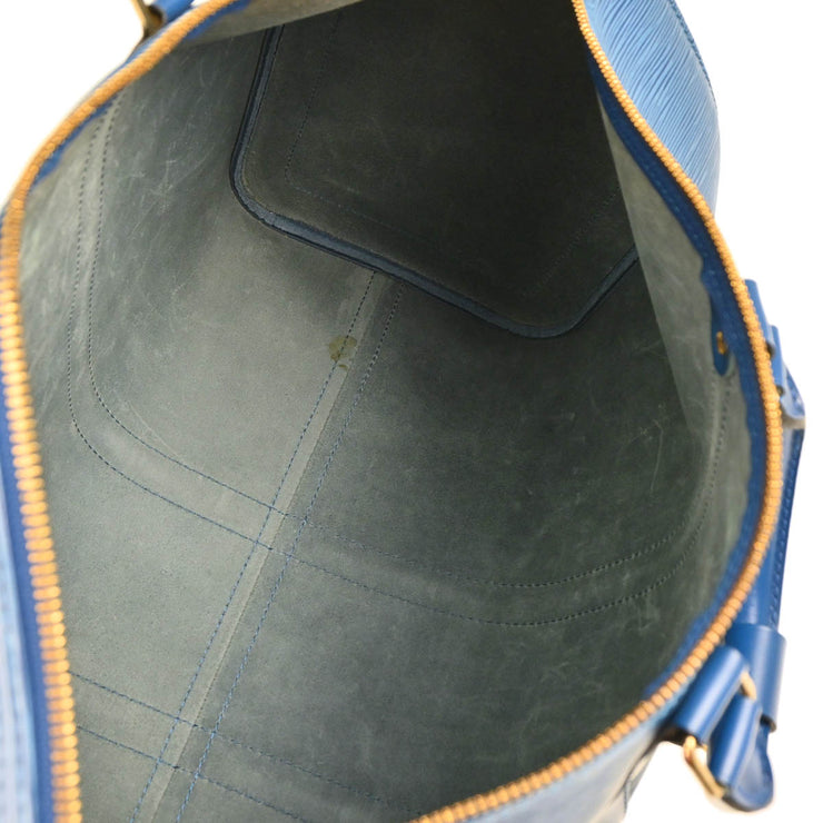 Louis Vuitton 1995 Blue Epi Keepall 45 Travel Handbag M42975