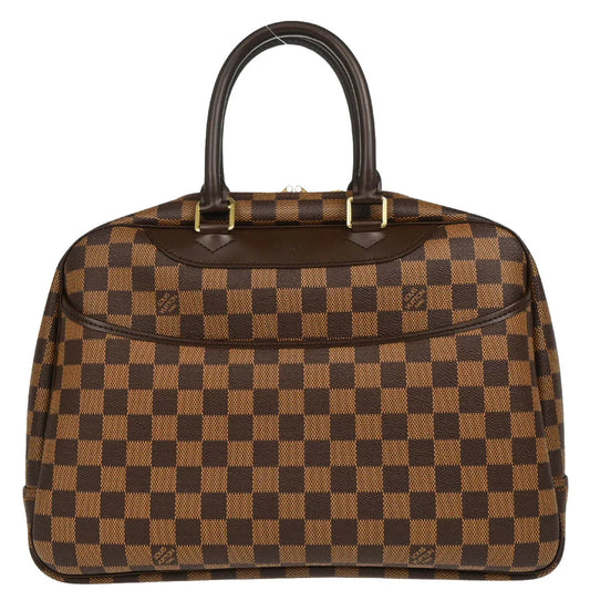 Louis Vuitton 2004 Damier Deauville Bowling Vanity Handbag N47272