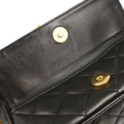Chanel 1991-1994 Black Lambskin Camera Bag Mini