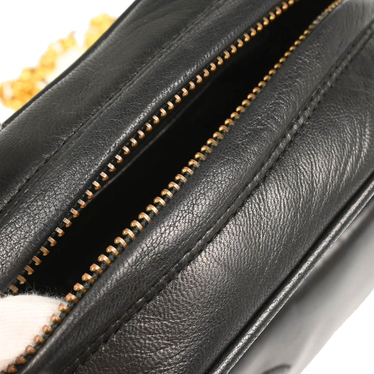 Chanel 1991-1994 Black Lambskin Camera Bag Mini