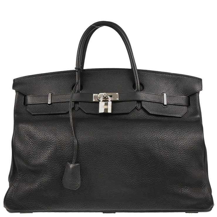 Hermes 2004 Black Togo Birkin 50 Handbag