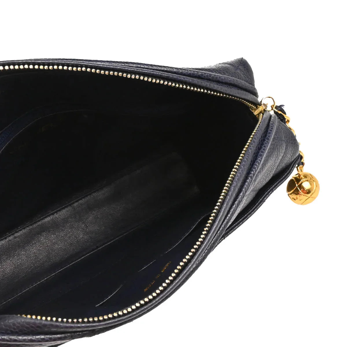 Chanel 1994-1996 Navy Caviar Camera Bag Medium