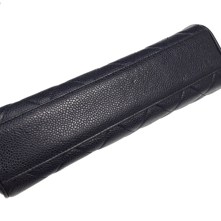 Chanel 1994-1996 Navy Caviar Camera Bag Medium