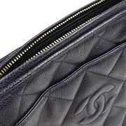 Chanel 1994-1996 Navy Caviar Camera Bag Medium