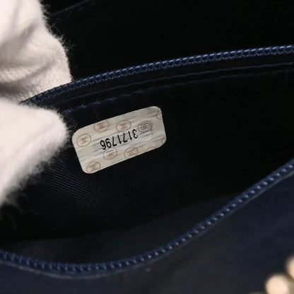 Chanel 1994-1996 Navy Caviar Camera Bag Medium
