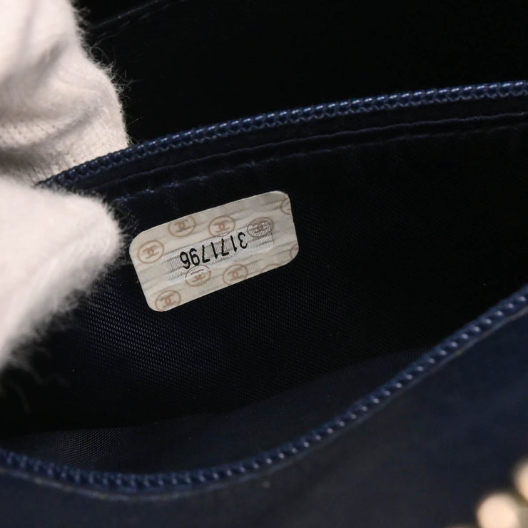 Chanel 1994-1996 Navy Caviar Camera Bag Medium