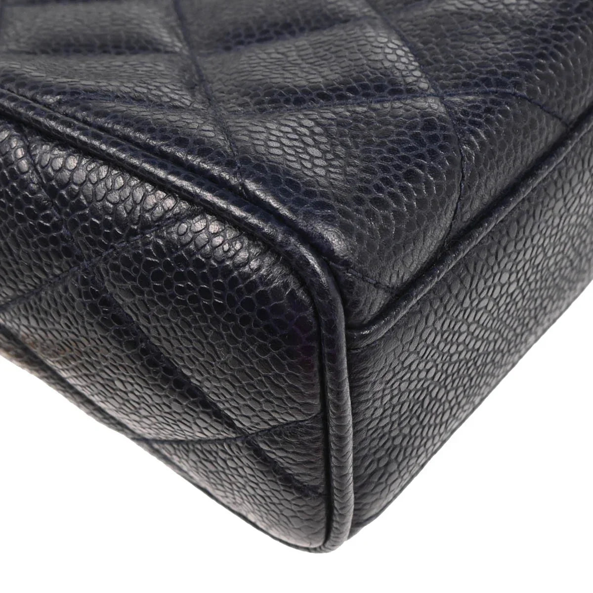 Chanel 1994-1996 Navy Caviar Camera Bag Medium