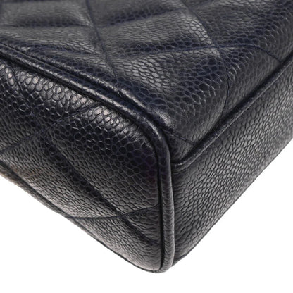 Chanel 1994-1996 Navy Caviar Camera Bag Medium