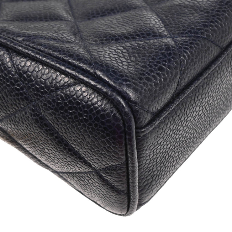 Chanel 1994-1996 Navy Caviar Camera Bag Medium