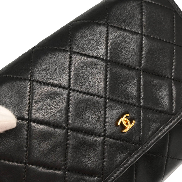 Chanel Black Lambskin Shoulder Bag