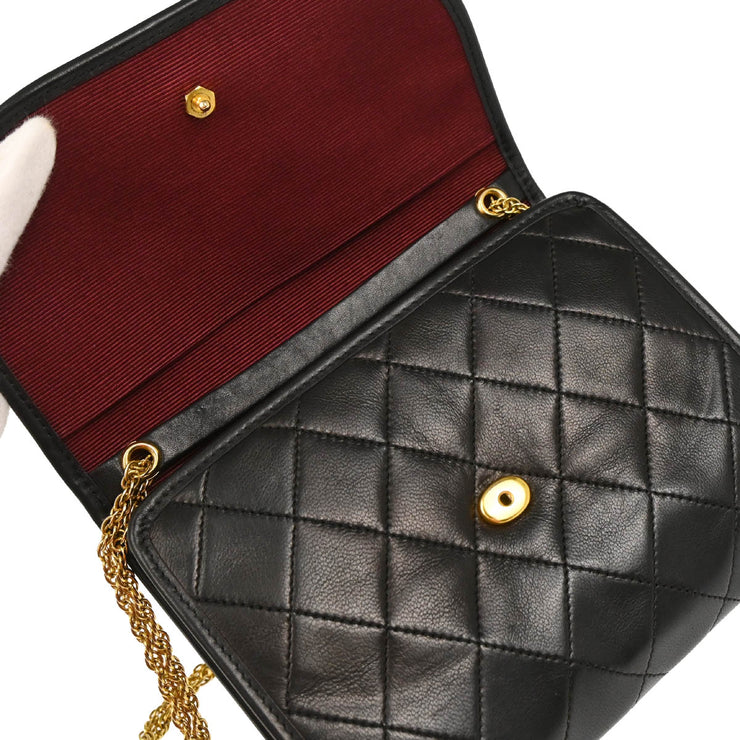 Chanel Black Lambskin Shoulder Bag