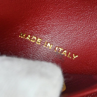 Chanel 2003-2004 Red Calfskin Wild Stitch Six Hook Key Case Small Good