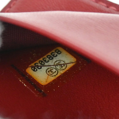 Chanel 2003-2004 Red Calfskin Wild Stitch Six Hook Key Case Small Good