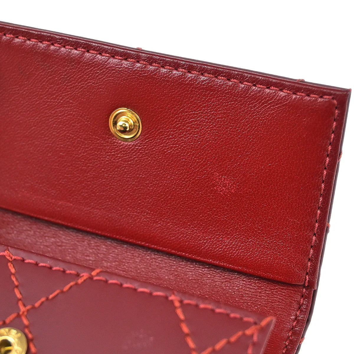 CHANEL6plusケース Chanel 2003-2004 Red Calfskin Wild Stitch Six Hook Key Case
