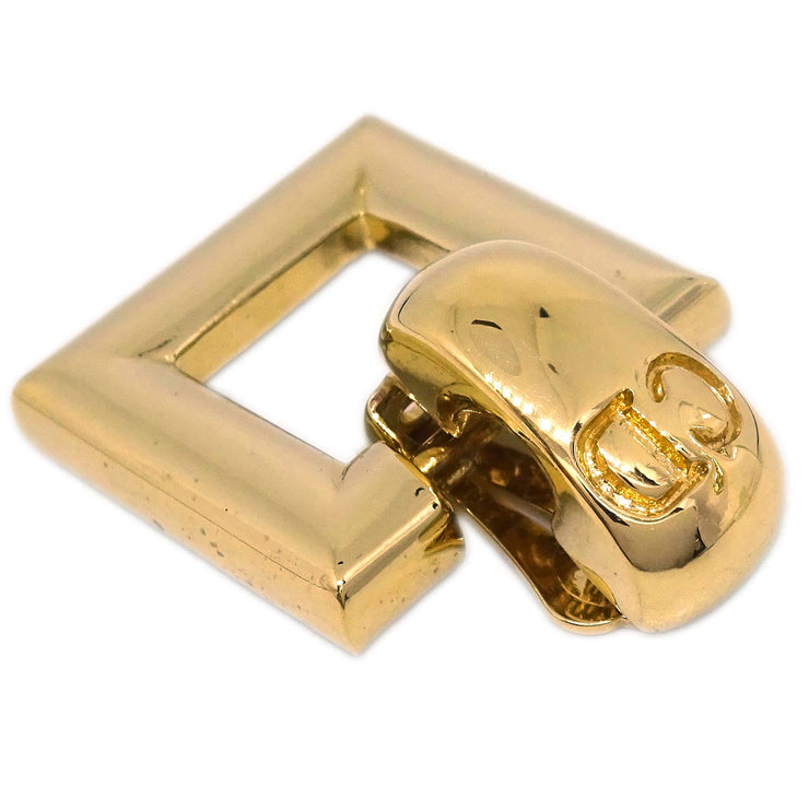 Christian Dior Gold Dangle Earrings Clip-On