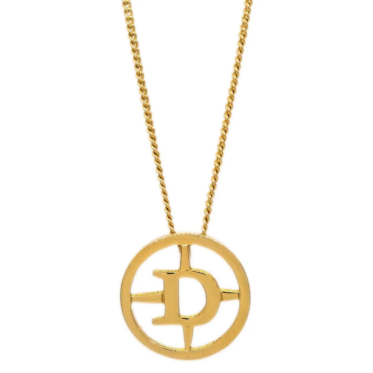 Christian Dior Necklace Pendant Gold