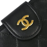 Chanel 1991-1994 Black Lambskin Bicolore Wallet