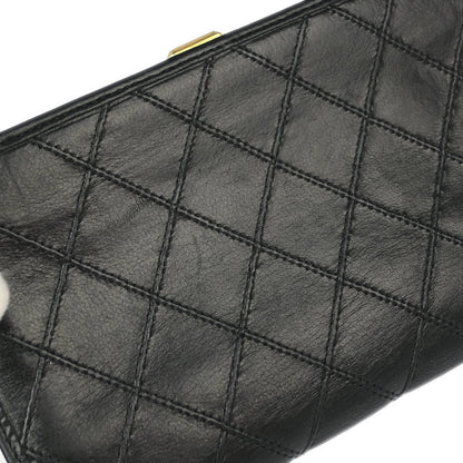 Chanel 1991-1994 Black Lambskin Bicolore Wallet