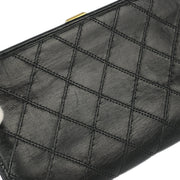 Chanel 1991-1994 Black Lambskin Bicolore Wallet